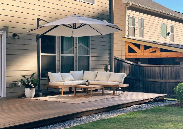 WPC decking color option