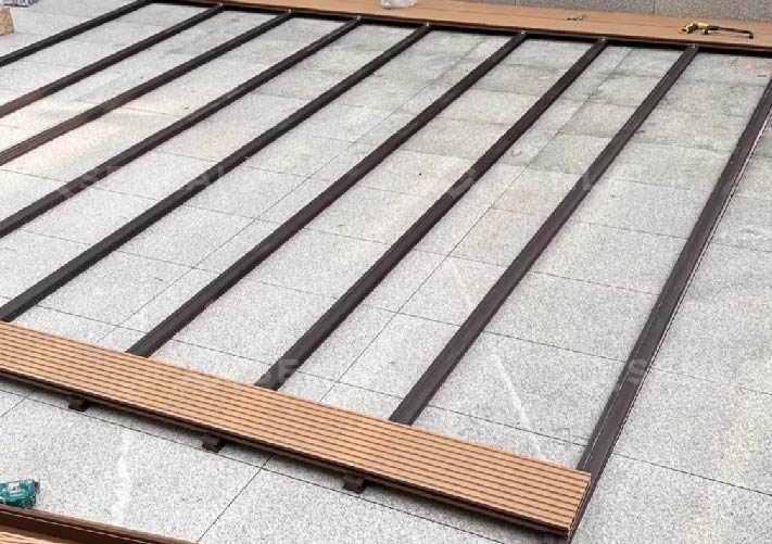 WPC decking color option